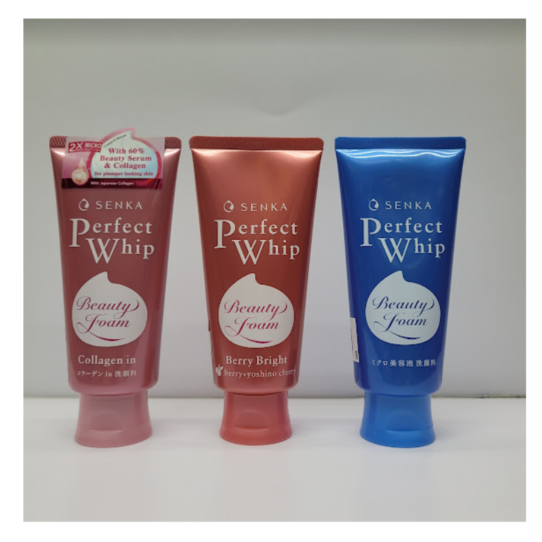 SENKA Perfect Whip Beauty Foam Set (Perfect Whip 120g + Berry