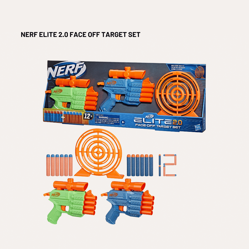 Kidztime x Nerf Elite Guns Collection: Elite Jr, Elite 2.0 blaster