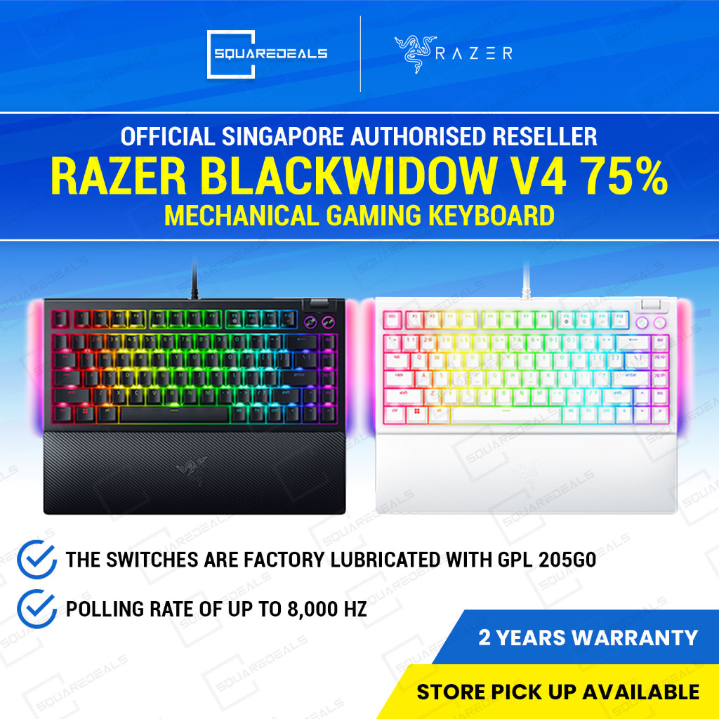 Razer BlackWidow V4 75% Mechanical Gaming Keyboard US Layout All models ...