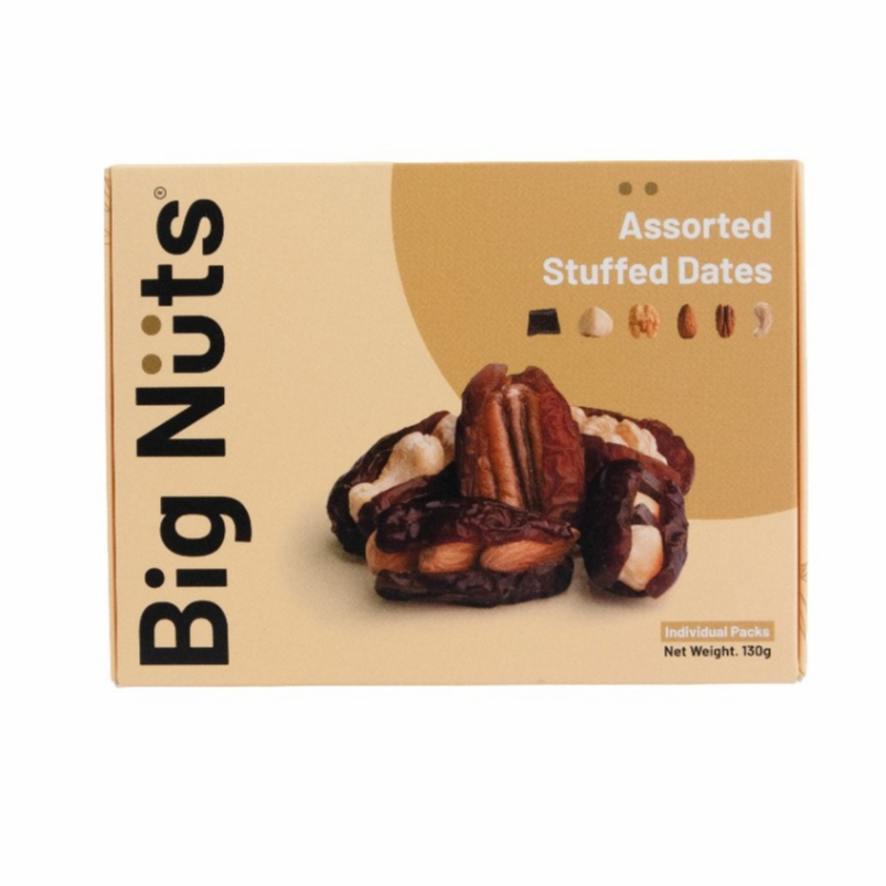 Big Nuts Assorted Stuffed Dates Box (Individual Pack) Halal Snacks ...