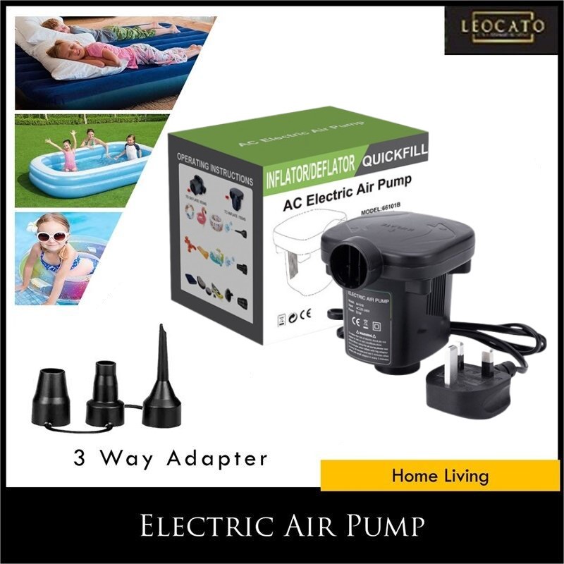 Electric Air Pump Dual Pump Inflate And Deflate Pump | Shopee Singapore
