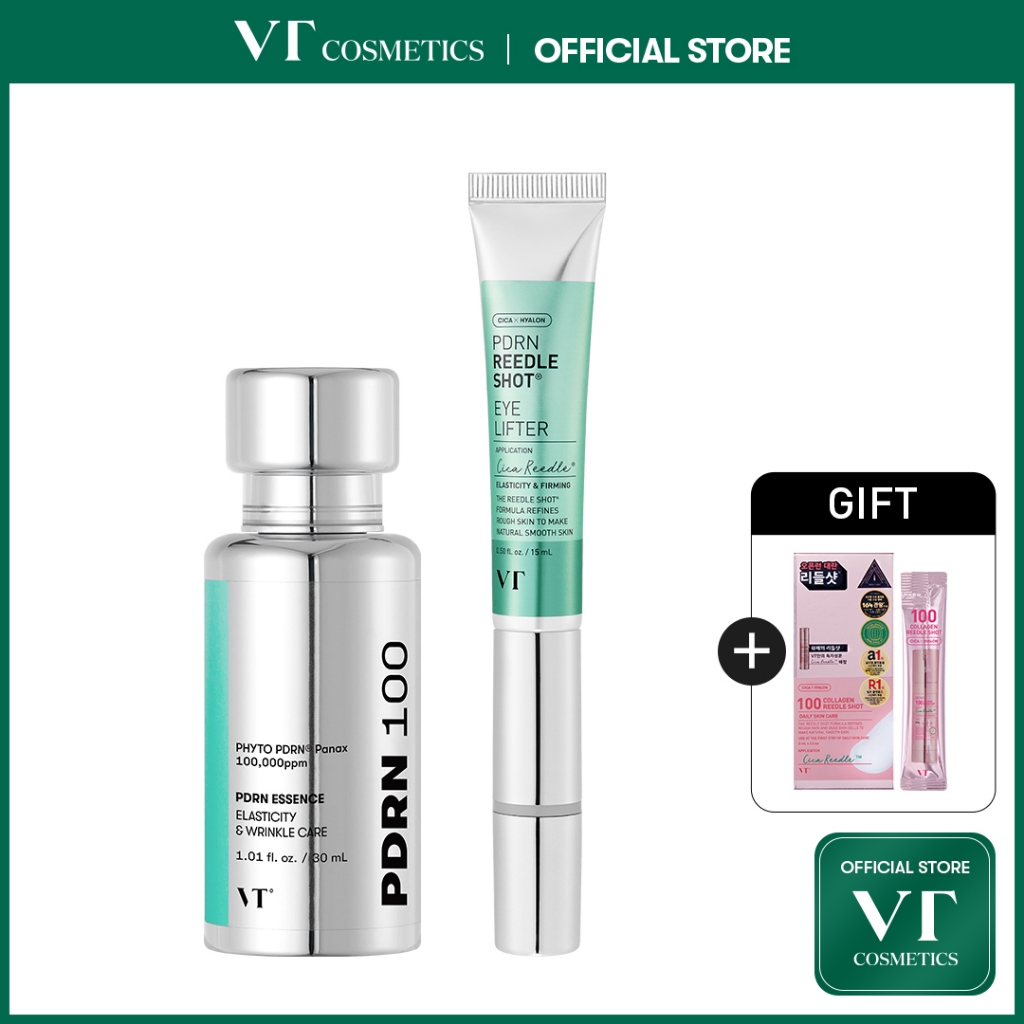 VT] PDRN Reedle Shot Eye Lifter 15ml & Refill Plant-based Vegan