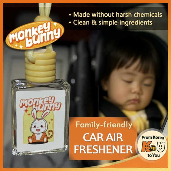 [Monkey Bunny] Natural Family Car Diffuser | Baby-Friendly | Organic ...
