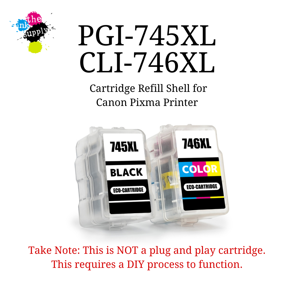 PGI-745XL CLI-746XL DIY Ink Cartridge Refill Shell for Canon Pixma ...