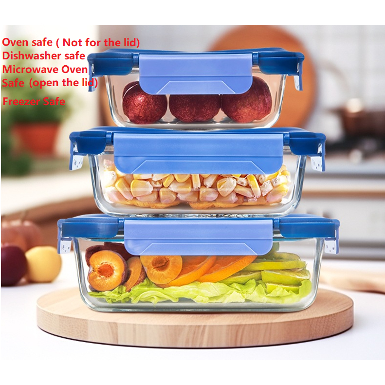 SG ready stock Luminarc Borosilicate Glass Food Storage Containers with
