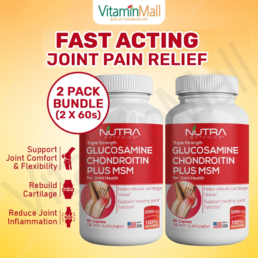 [TWIN PACK] Glucosamine Chondroitin MSM Joint Supplement Knee Pain