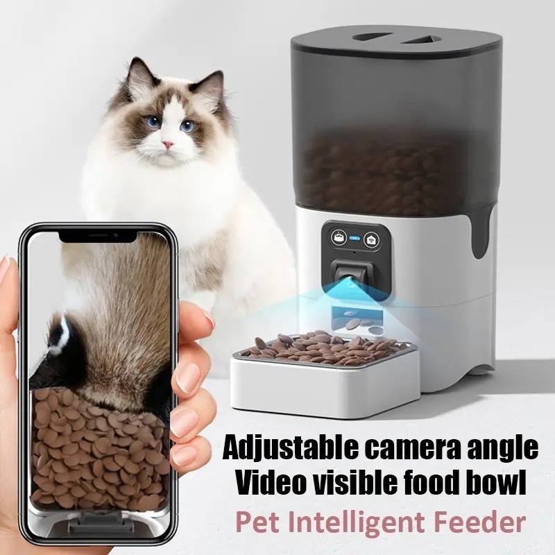 6L Wifi Camera Pet Feeder Smart Feeder APP Control For Cats Dogs Food Dispenser Timer Dogs Cats Supplies Feeding Bowl Shopee Singapore