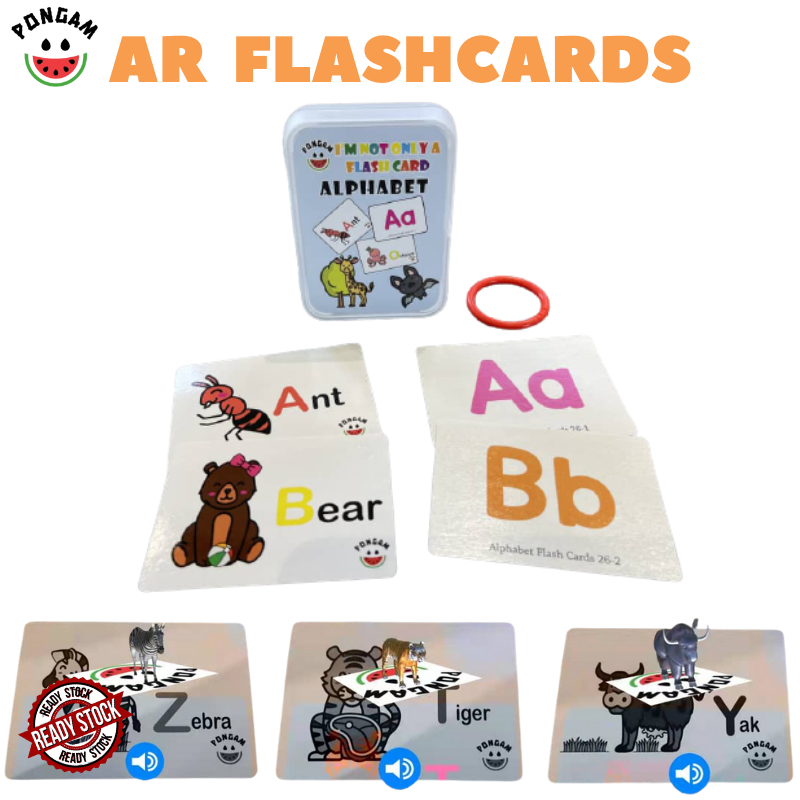 Flash Card Early Learning Kad Alphabets Educational Toys smart english ...