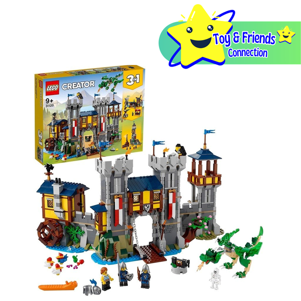 LEGO Creator 3in1 Medieval Castle 31120 Building Kit 1 426 Pieces Building Blocks For Kids Construction Toys Kids Toys Shopee Singapore