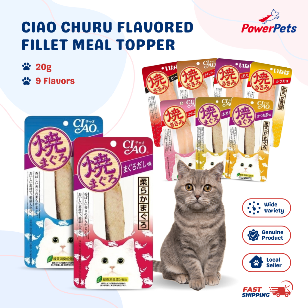 Ciao Churu Flavored Fillet Meal Topper Nutritious Cat Food Delicious ...