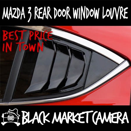 [BMC] Mazda 3/Axela 2014-2018 Car Rear C Pillar Window Louvre (2Pcs ...