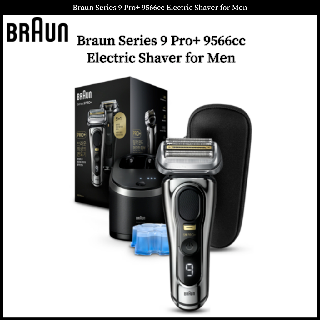 Rasoir Électrique Braun Series 9 Pro+ 9566cc - Chroma Color, Modèle 9F66, Neuf Allemand