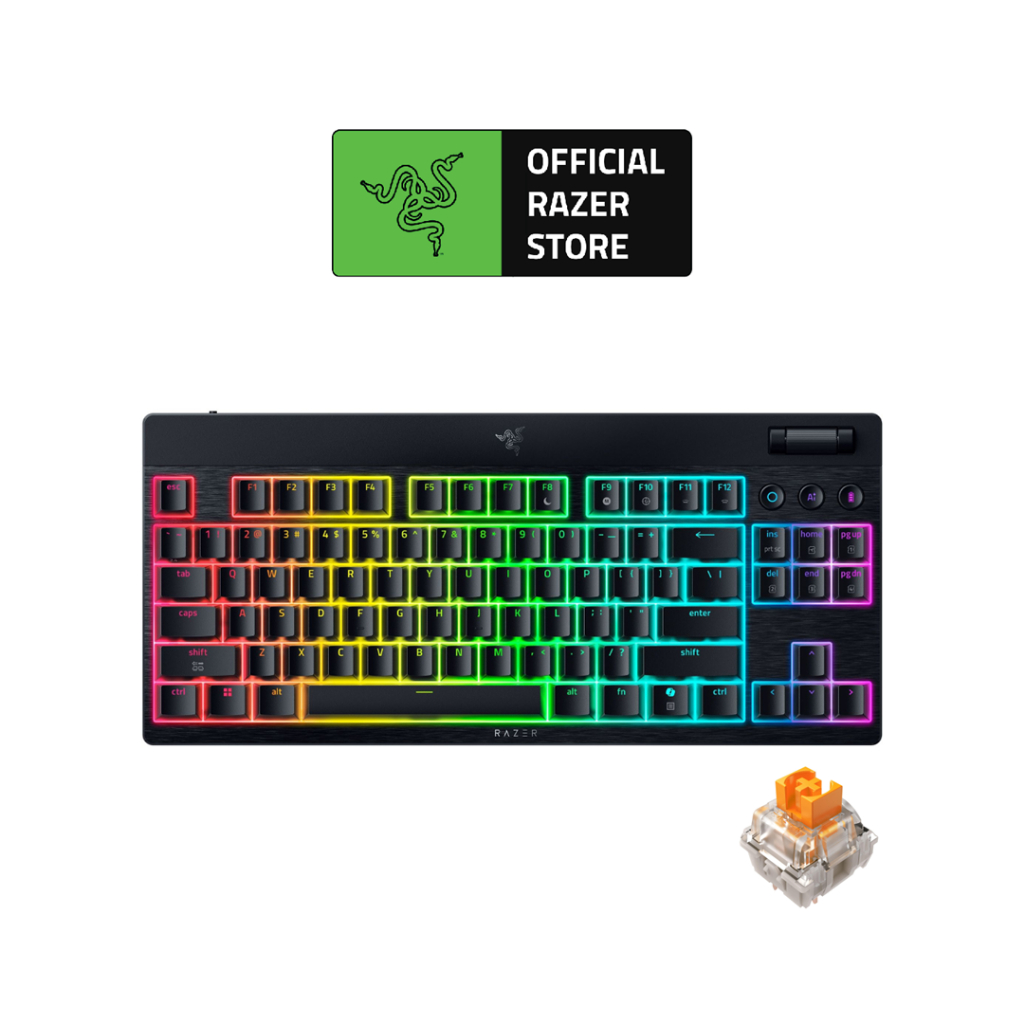 Razer BlackWidow V4 Tenkeyless HyperSpeed - Hot-swappable Wireless ...