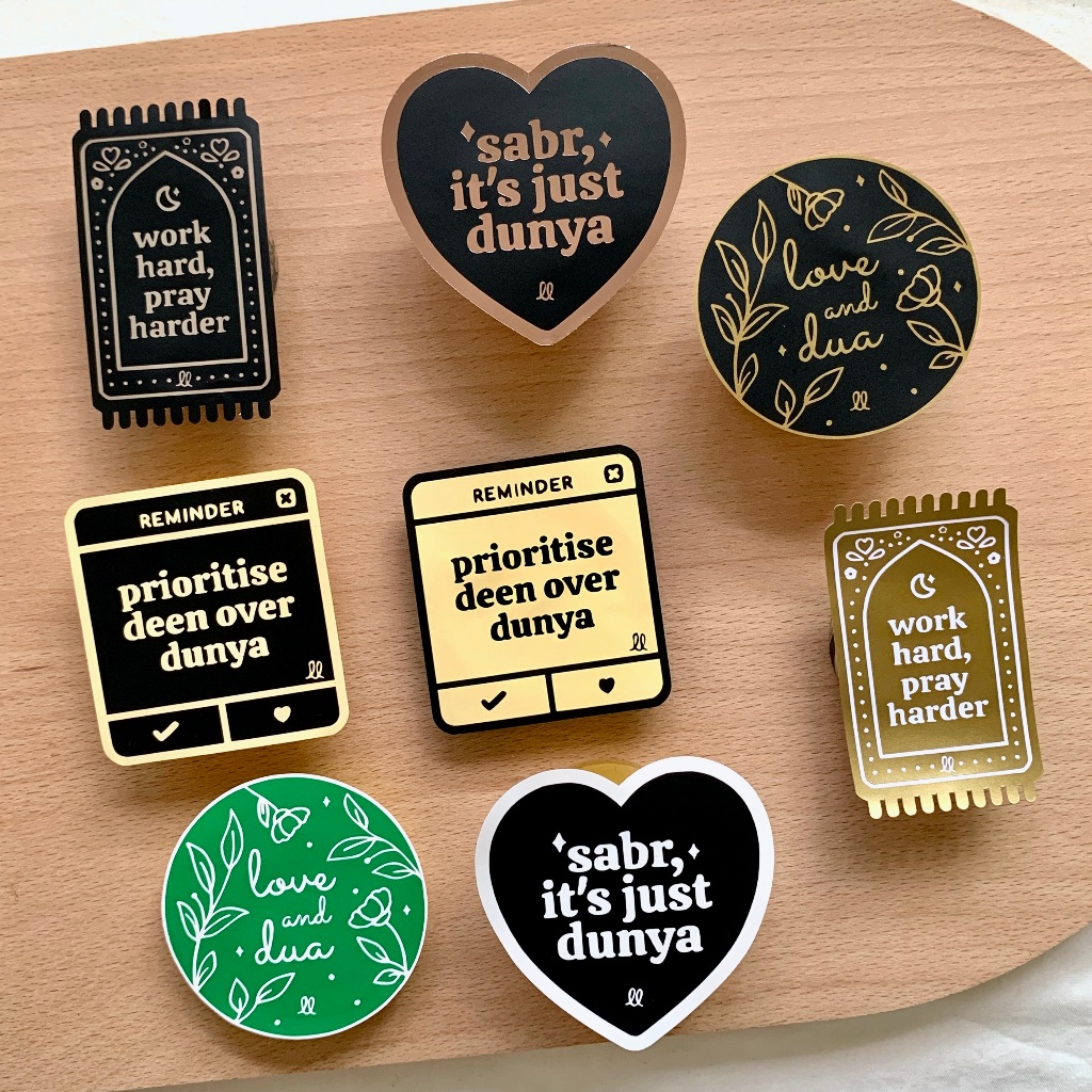 Islamic Vinyl Waterproof Stickers Laptop Water Bottle Decals | Shopee ...