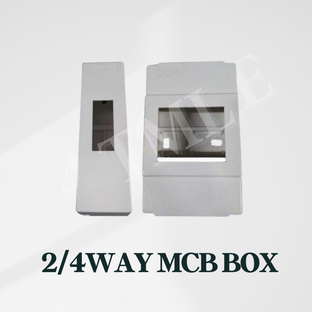 Surface 2Way 4Way MCB Distribution Board DB PVC Enclosure Box White ...