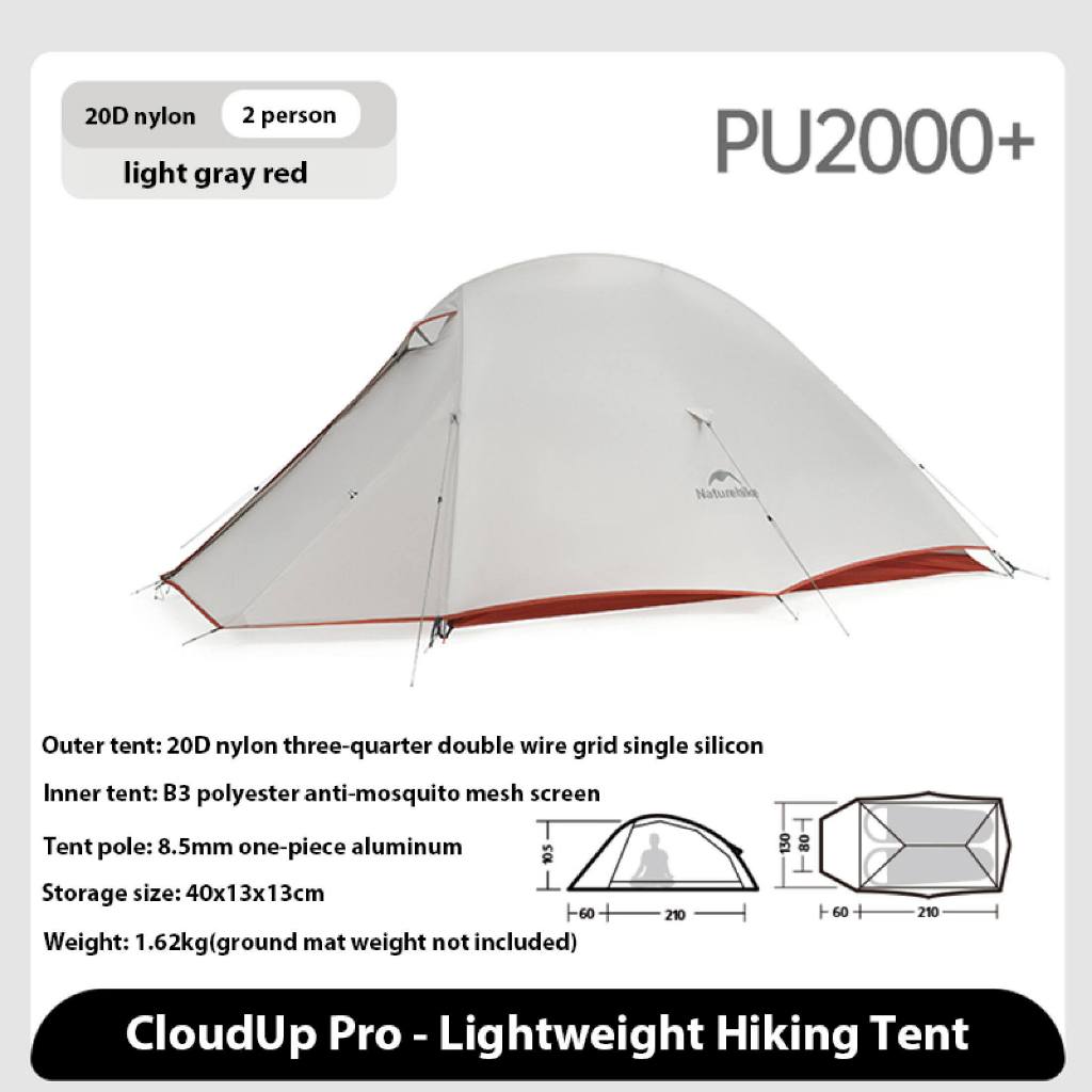 Naturehike Cloud up 2 pro tents Pro 2 Person 20D Nylon Waterproof