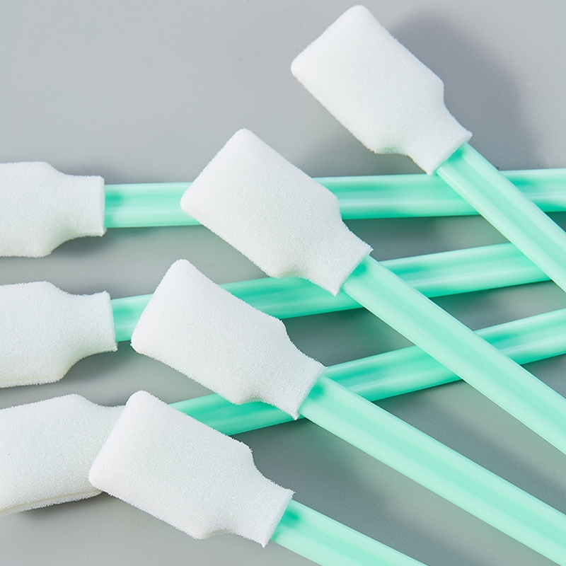 【SG】100Pcs Lenses Sponge Swab Stick Dust-free Printhead Cleaning Sponge ...