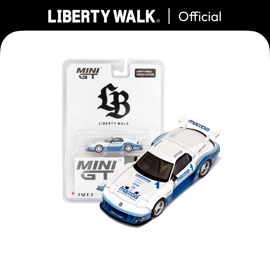 Liberty Walk Mazda RX-7 LB-Super Silhouette White x Blue LB Blister ...