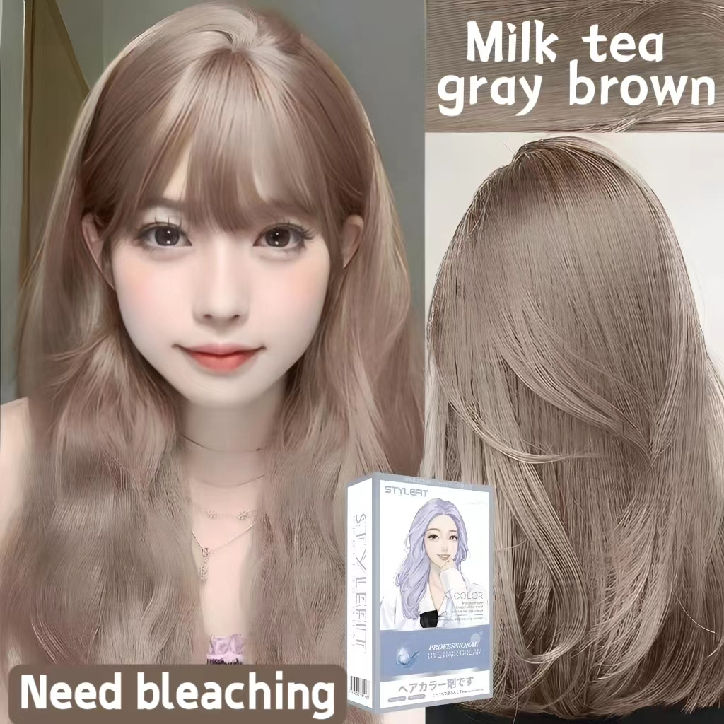 【SG Seller】Hair dye，2026Plant extract hair dye, fresh odor, Cover with ...