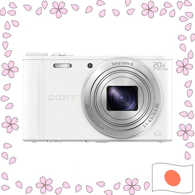 SONY Cyber-shot WX350 Digital Camera, 20x Optical, White, DSC