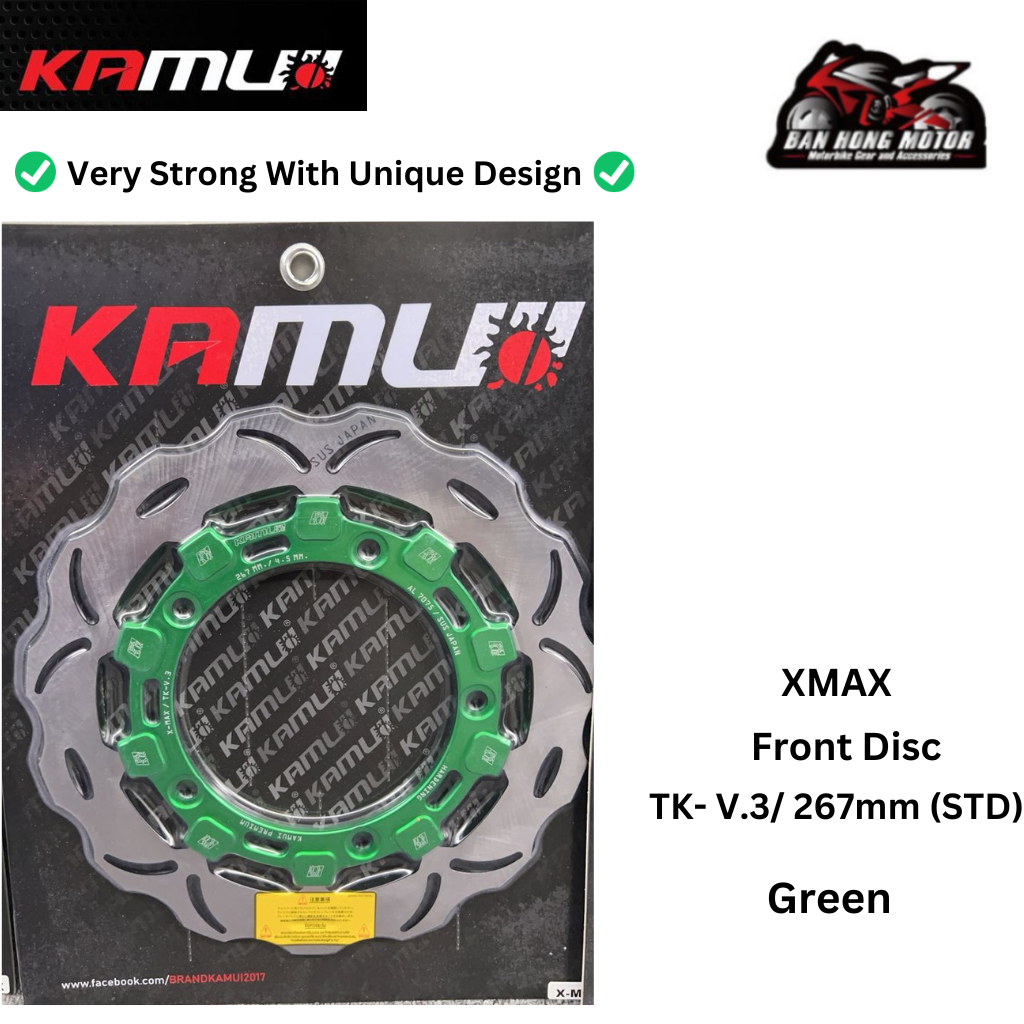 Xmax Kamui Disc TK-V.3 267mm (STD) Xmax Front Disc 100% Original Kamui ...