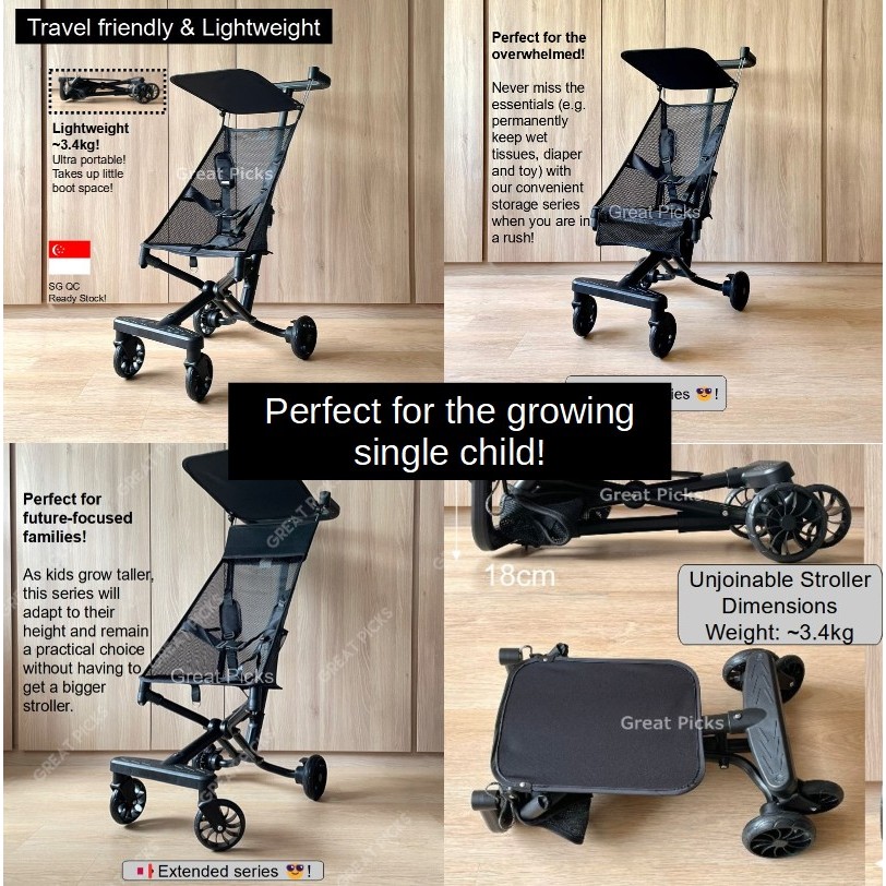 Lightweight Alloy High quality Mesh Baby Stroller Cabin Size Portable ...