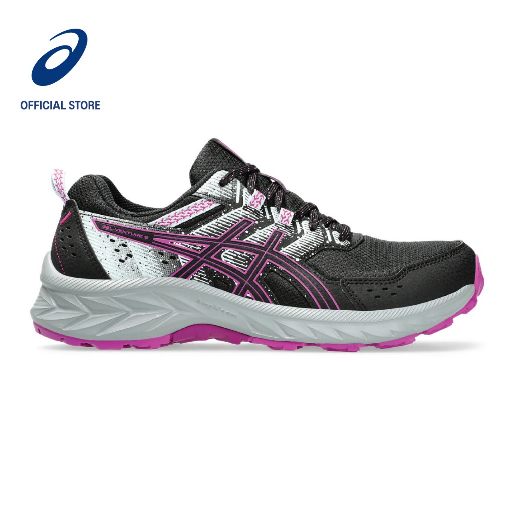 ASICS Women GEL VENTURE 9 Trail Running Shoes in Black Bold Magenta