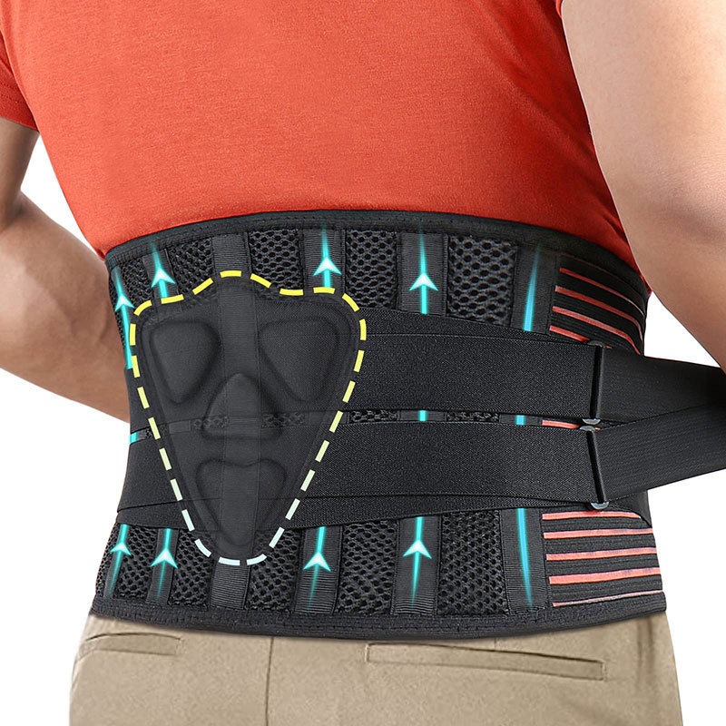 S XXL Back Support Belt with Six Pressure Relief Bars Brace Lumbar Lower Back Waist Support and Pain Relief Men Women Shopee Singapore