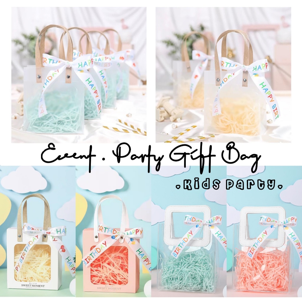 SG Stock | Party Door Gift Plastic Gift Bag Window Gift Bag | Kids ...