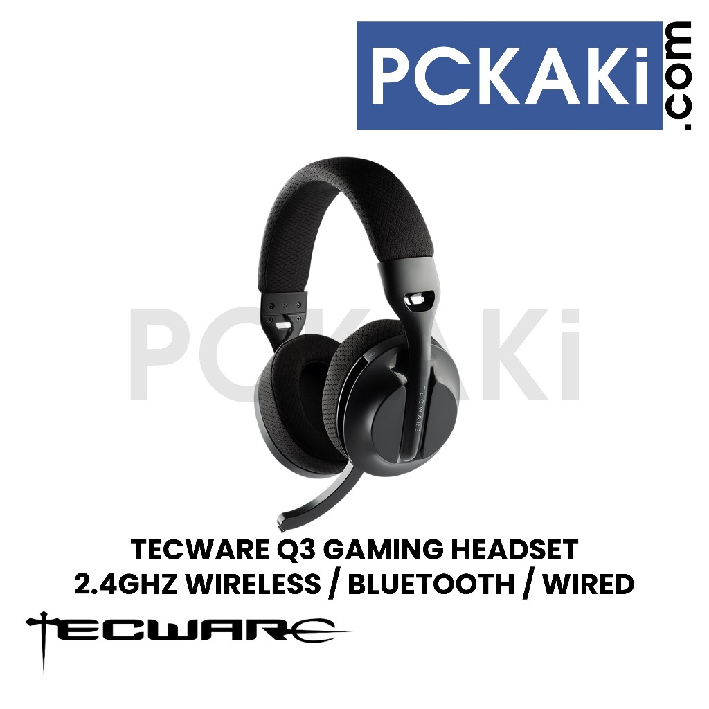 TECWARE Q2 Q3 Q5 WIRELESS / WIRED 3.5MM / BLUETOOTH GAMING HEADSET ...