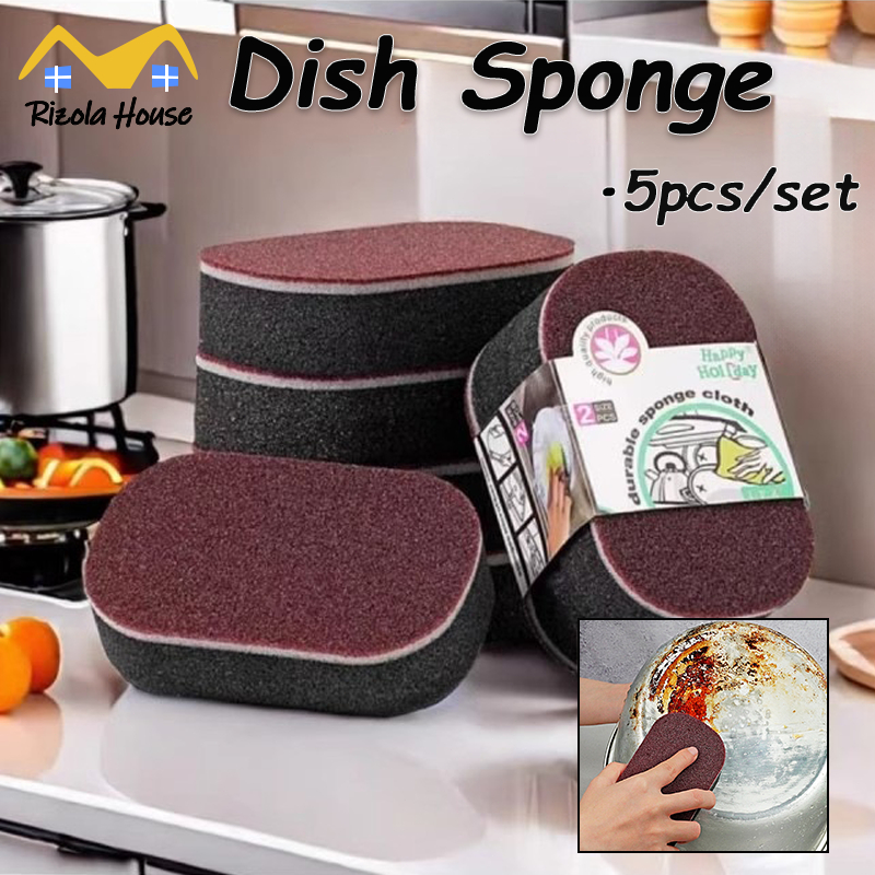 【SG】5Pcs Dish Sponge Magic Sponge Nano Multipurpose Emery Sponge Pot ...