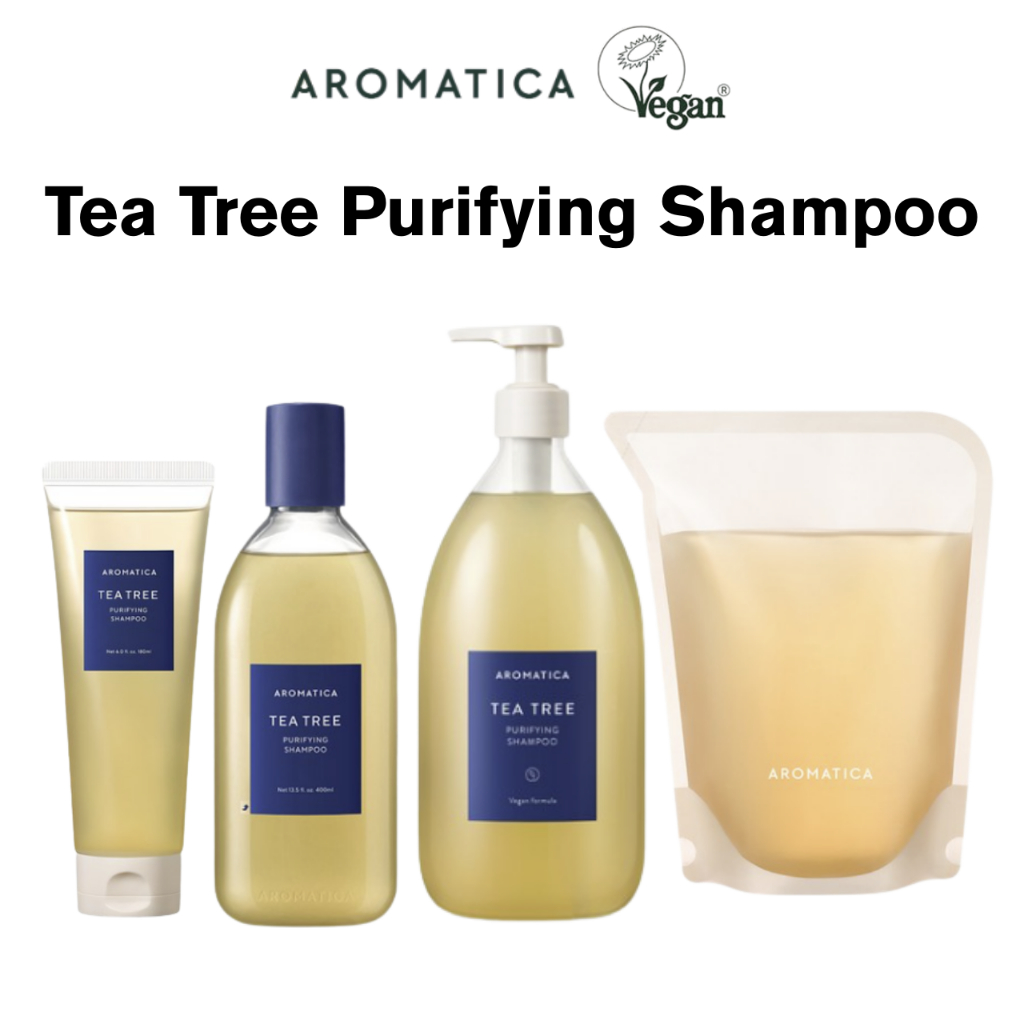 AROMATICA Tea Tree Purifying Shampoo / Oily Scalp | Shopee Singapore