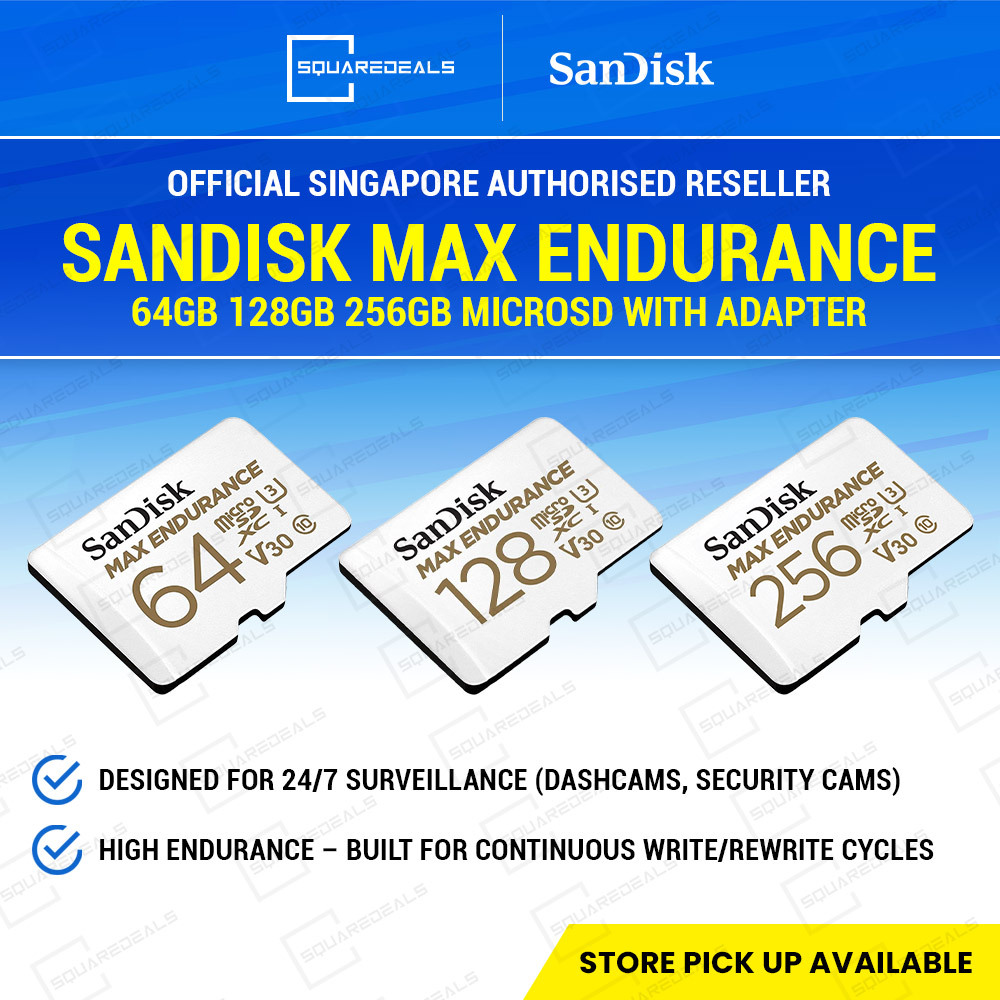 Sandisk Max Endurance 64GB 128GB 256GB microSD | Shopee Singapore