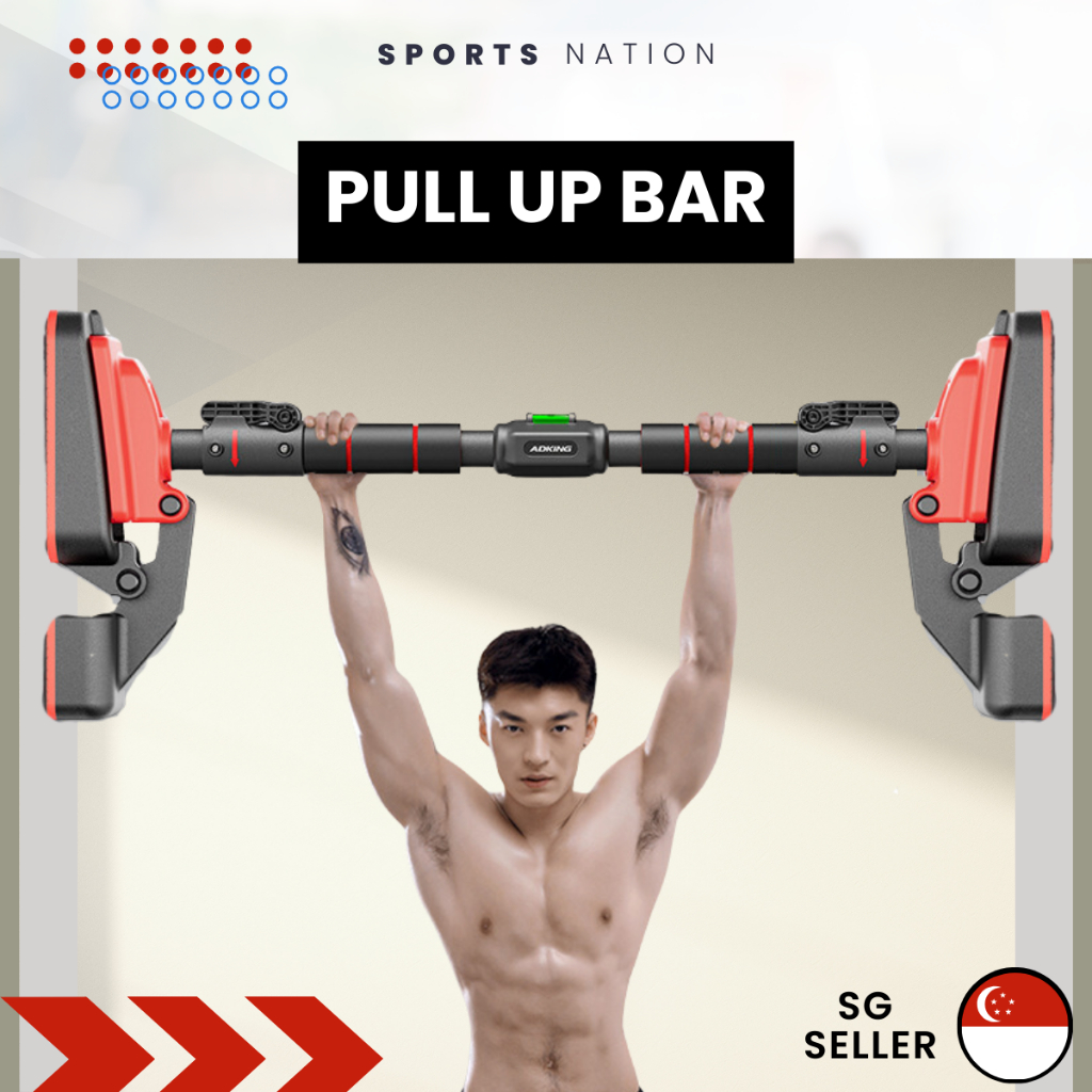 Pull Up Bar Chin Up Bars Adjustable Strength Training Doorway Door Wall Corridor Gym Exercise