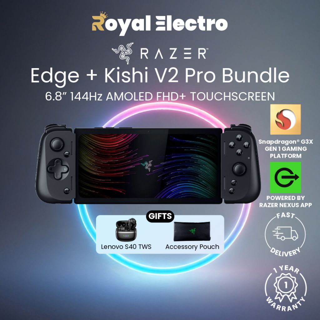 美品Razer Edge WiFi / Kishi V2 Pro セット EXCLUSIVE] Razer Edge WiFi Gaming Handheld Console + Kishi V2 Pro