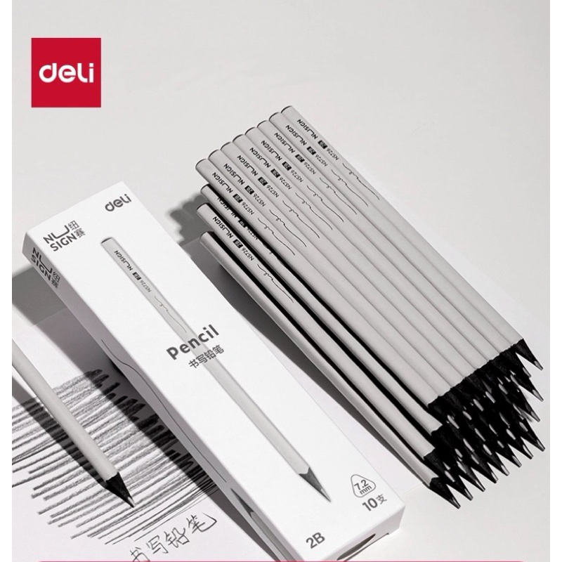 [Local SG stock] DELI High-Quality Nusign Pencils 2B/HB - Box of 10 ...