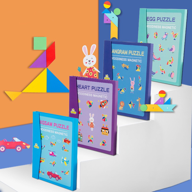 [SG SELLER] Kids magnetic Tangram set educational early learning toys ...