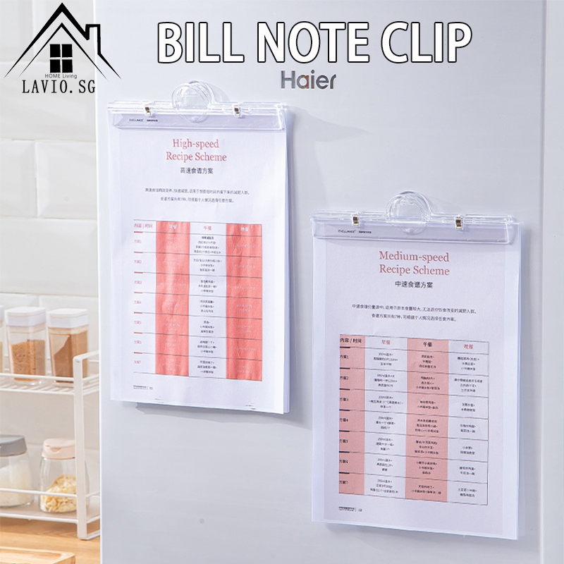 [SG] Transparent Magnetic Document Folder Paper Storage Large-Size ...