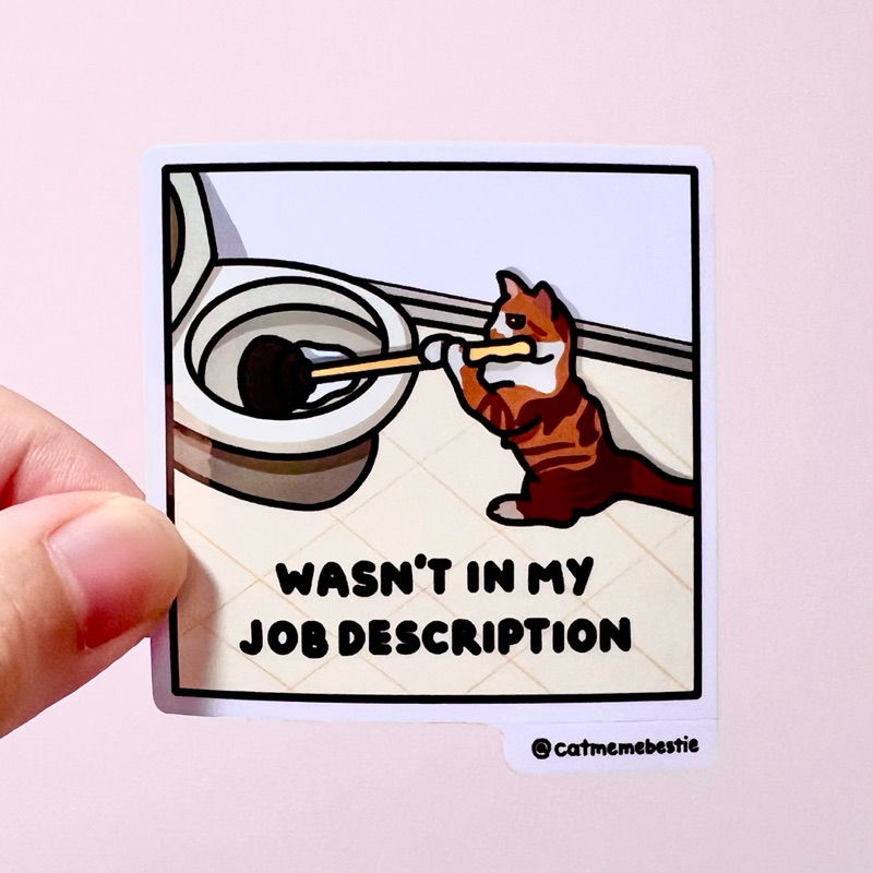 (SG) Corporate Humor Cat Meme Sticker 