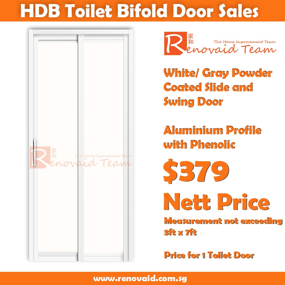 HDB Toilet Slide & Swing Door Promotion | Basic Set $379 Nett ...