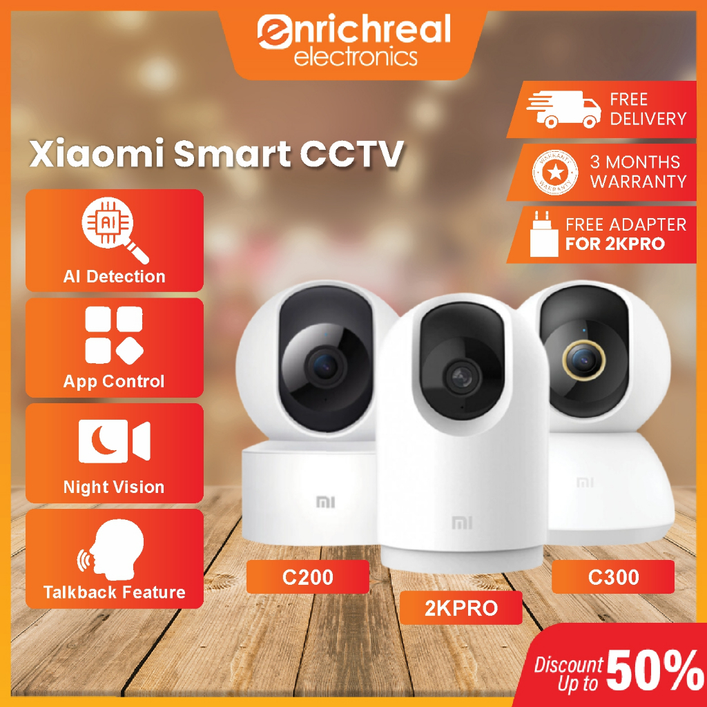 🇸🇬 Enrichreal Xiaomi CCTV Smart Home Security 360 C300/ 2K Pro