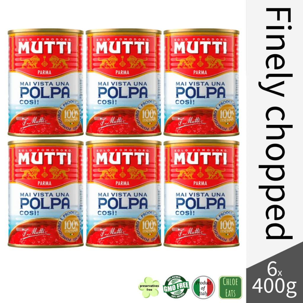 Mutti Italian Finely Chopped Tomatoes - Bundle 6x400g | Shopee Singapore