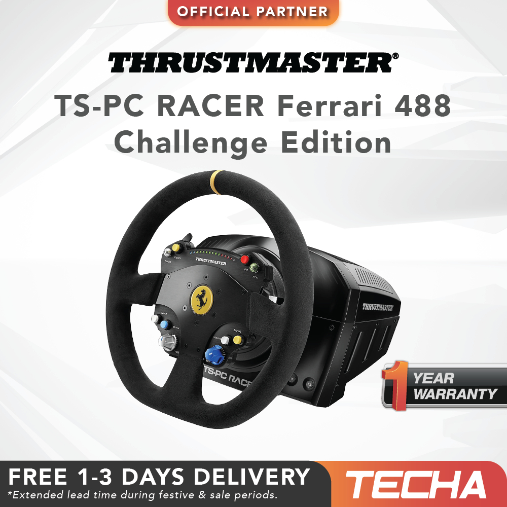 FAST SHIP] ThrustMaster TS-PC Racer Ferrari 488 Challenge Edition Racing  Wheel | Shopee Singapore