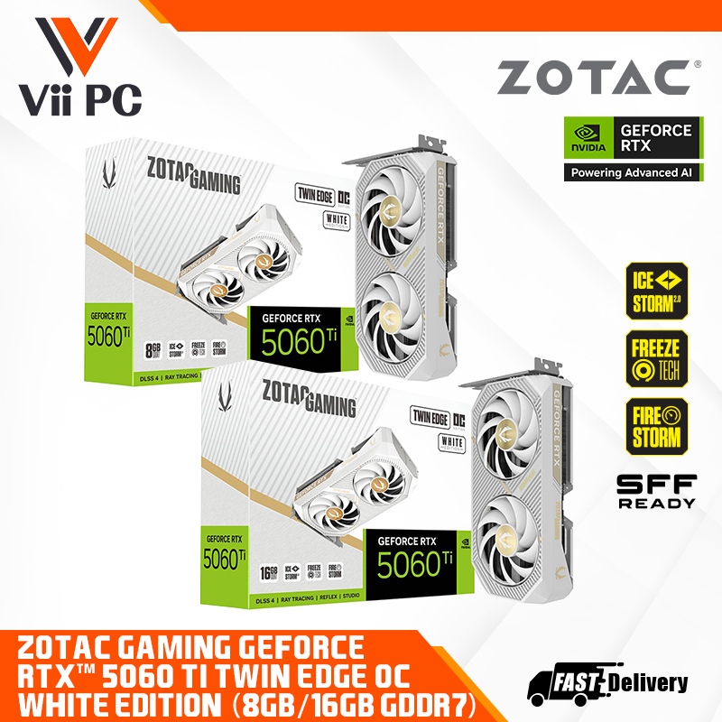 ZOTAC GAMING NVIDIA GEFORCE RTX 5060 / 5060 Ti 8GB / 16GB SOLO
