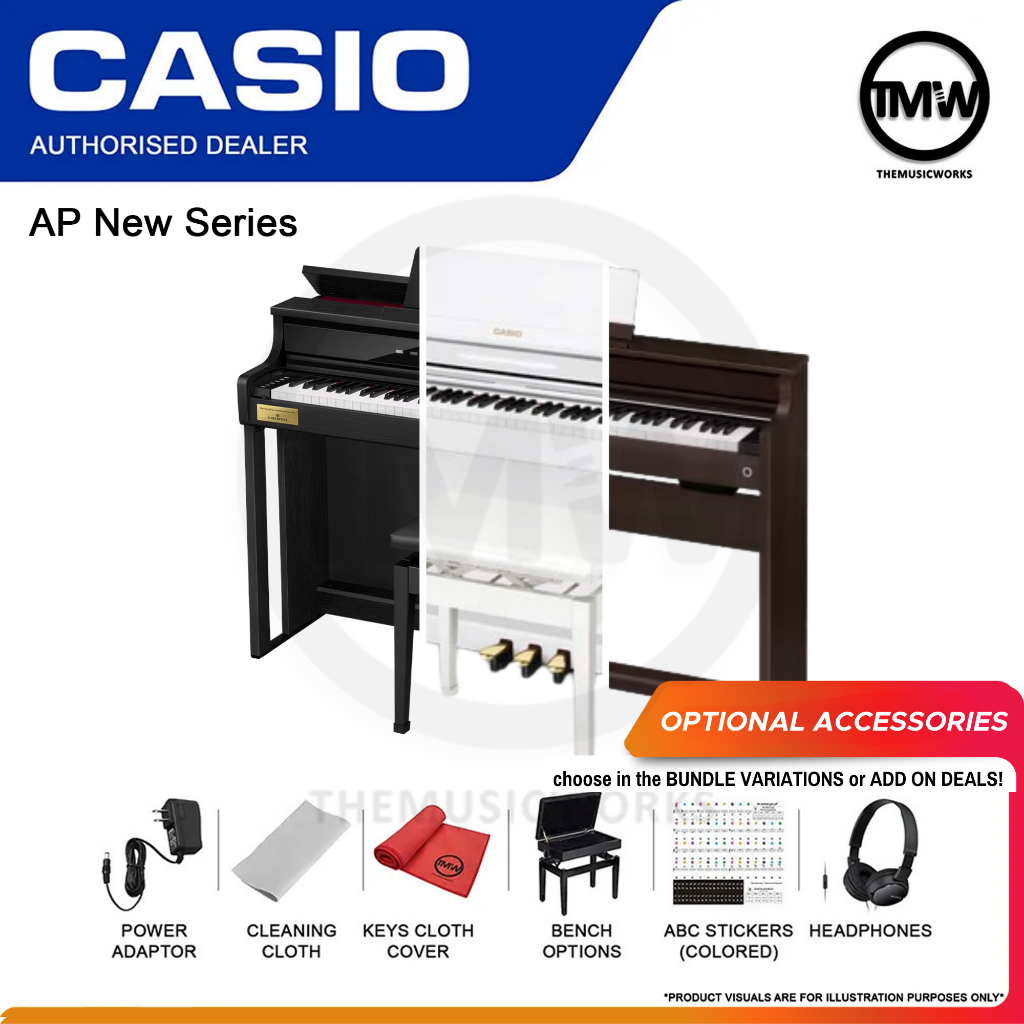 Casio AP-750 AP-550 AP-S450 CELVIANO Upright Digital Piano 88 Keys ...