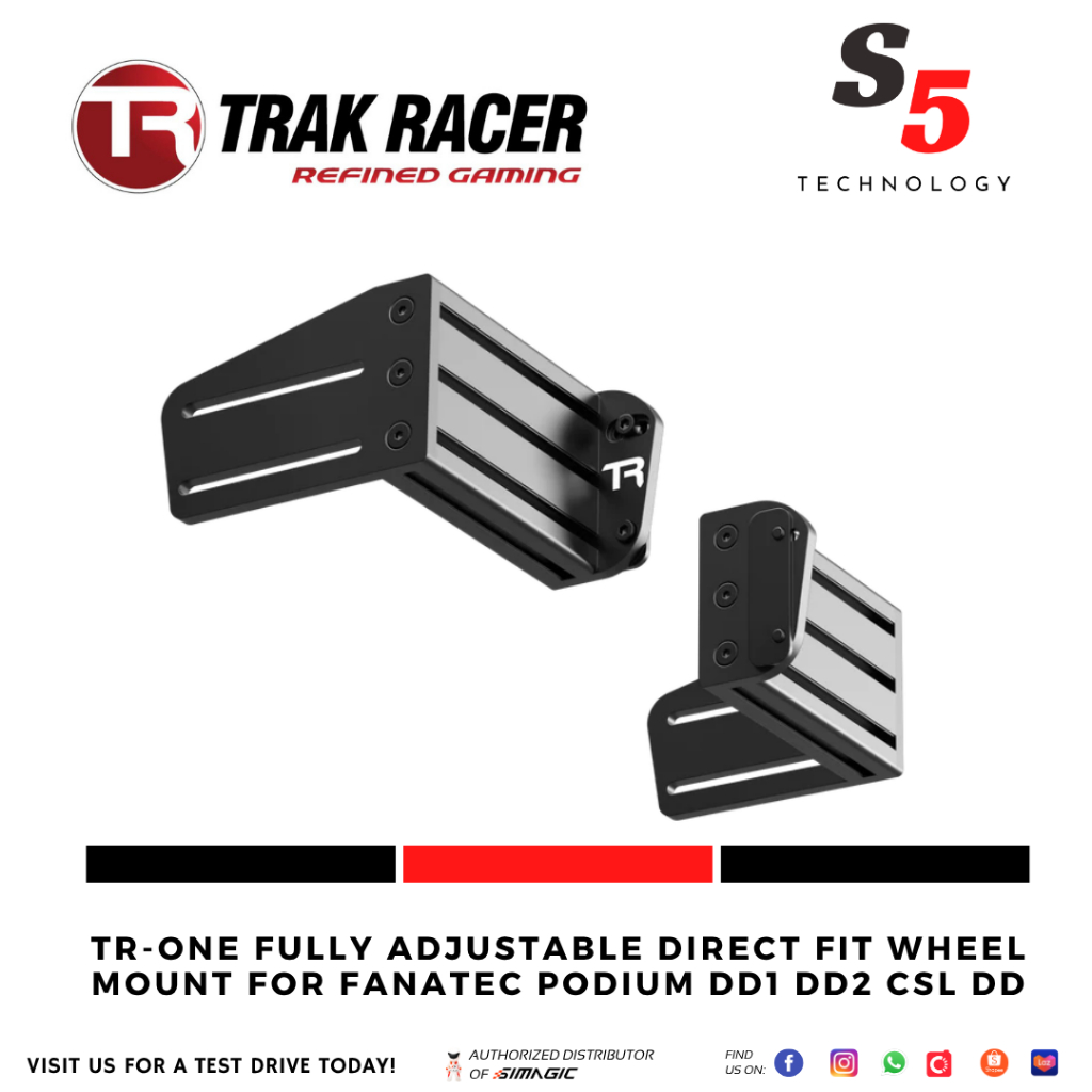 TRAK RACER TR-ONE BLACK FULLY ADJUSTABLE DIRECT FIT WHEEL MOUNT FOR ...