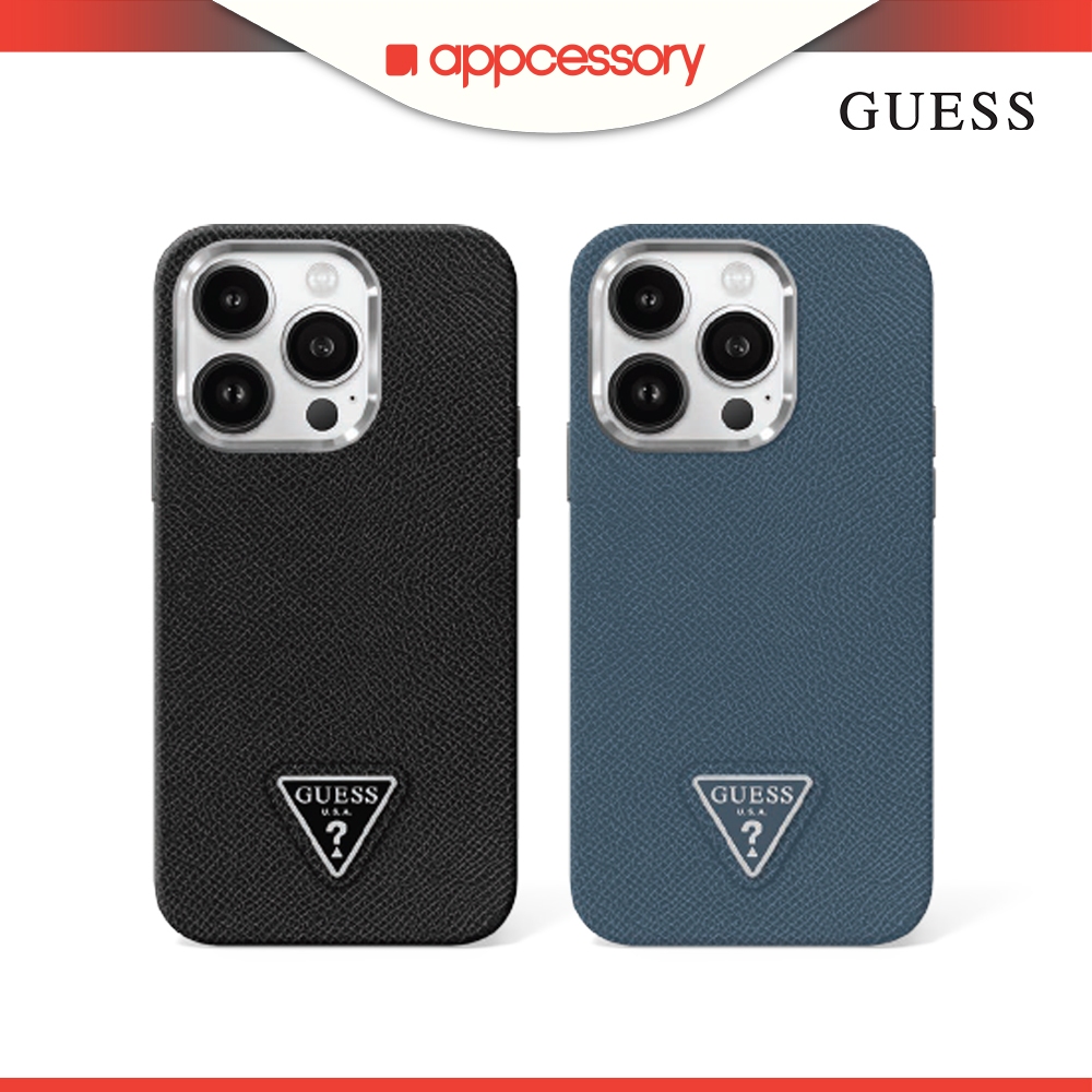 Guess Coque de protection pour iPhone 16 Pro Max avec pendentif Noir