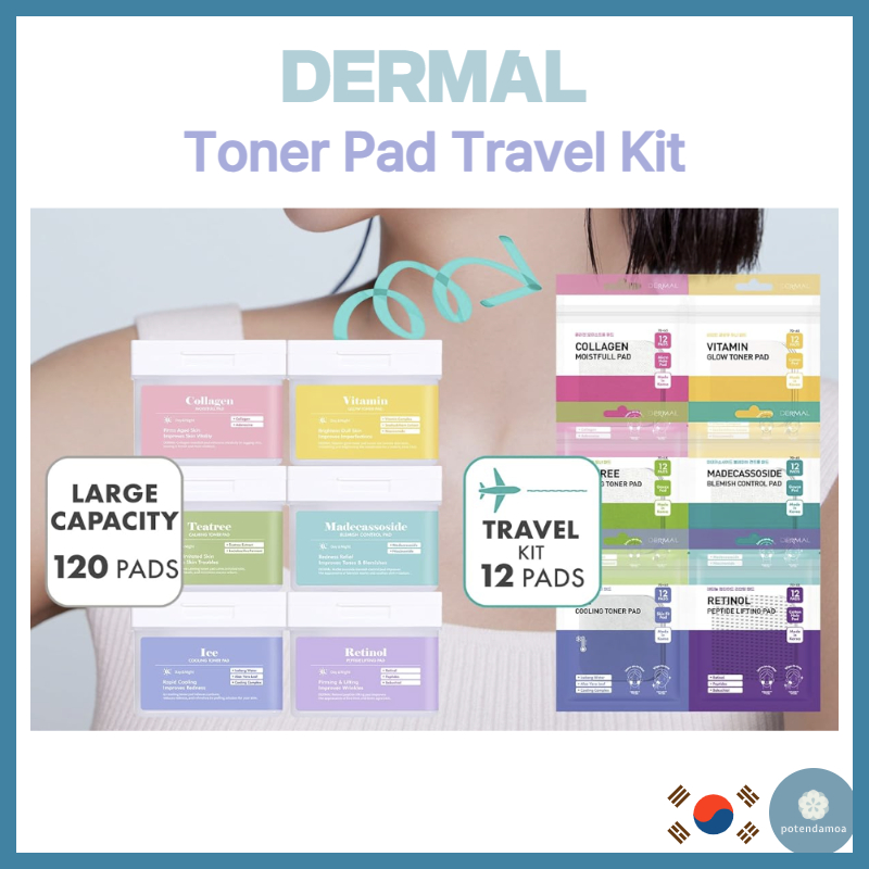 DERMAL 6 Types Toner Pad Trial Kit 12 Pads/6 Types | Shopee Singapore