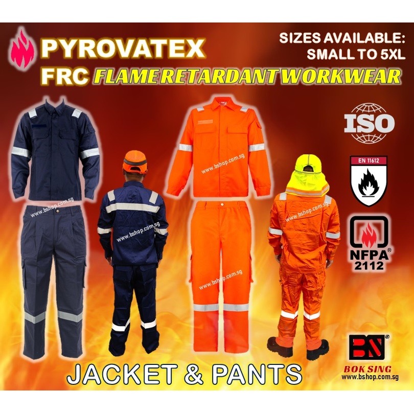 FRC FIRE JACKET PANTS/FIRE RESISTANCE JACK & TROUSERS / FLAME RETARDANT ...