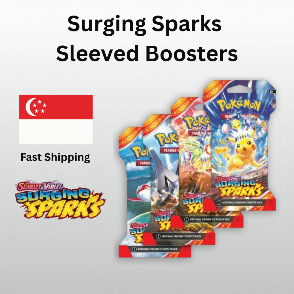 pokemon tcg surging sparks booster pack Pokémon Surging Sparks 3-Pack Booster Bundle – Sealed main image 1